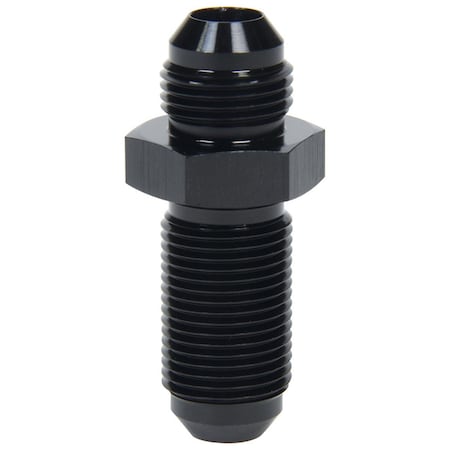 Allstar Performance 6AN Straight Bulkhead Fuel Fitting; Black ALL49612